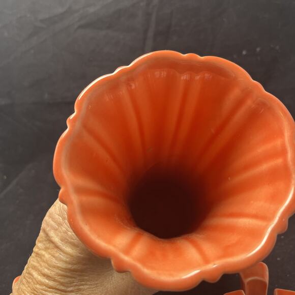 Vintage Homer Laughlin Red Fiesta Persimmons 10" Vase - Picture 5 of 9